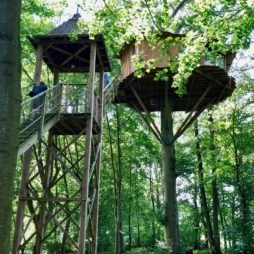 Port-le-Grand Château des Tilleuls - cabane Le Nid de la Chouette extérieur