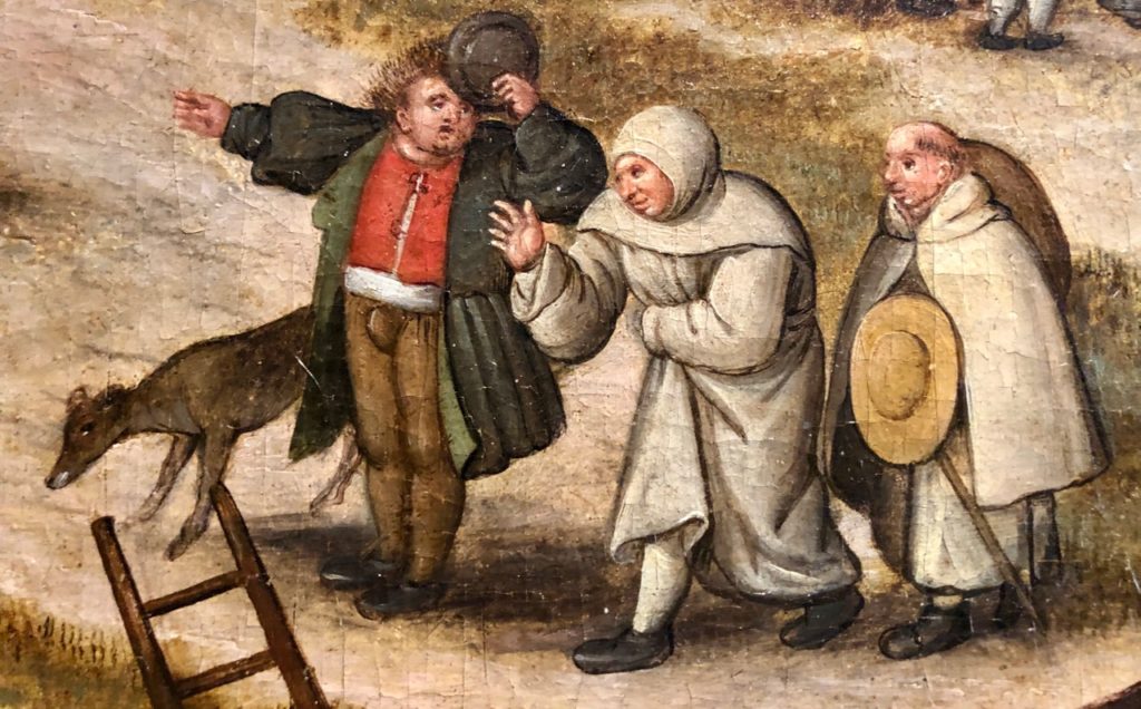 Cassel expo Brueghel moines demandant chemin