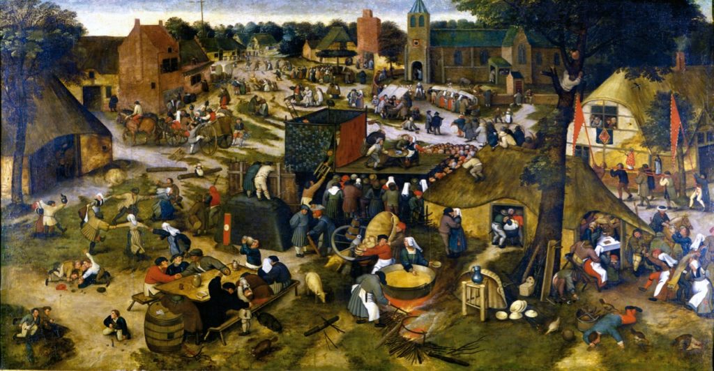 Cassel expo Pieter Brueghel La Kermesse villageoise avec théâtre et procession