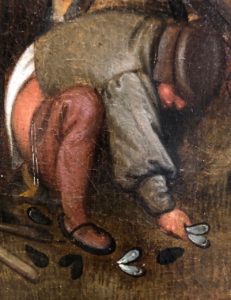 Cassel expo temps des Brueghel homme défèque