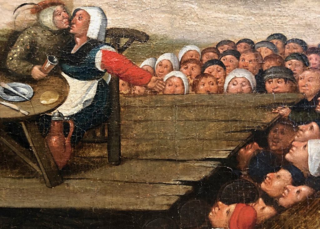 Cassel expo temps des Brueghel scène voyeurs