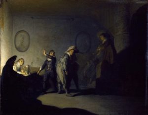 Museum-de-Lakenhal-Rembrandt-Interior-with-Figures-National-Gallery-Ireland-Dublin