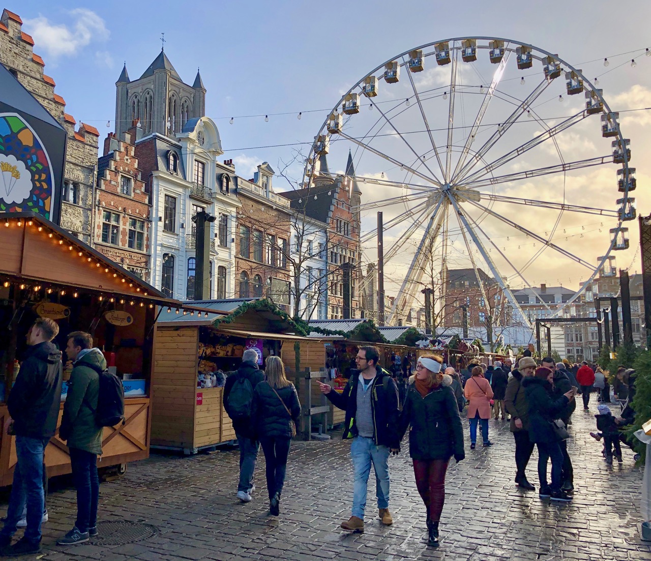 Gand-Marche-de-Noel-grand-roue-large - Plus au nord