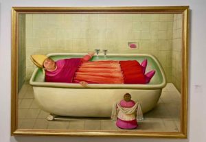Fernando-Botero-La-salle-de-bain-du-Vatican-2006-Collection-privee