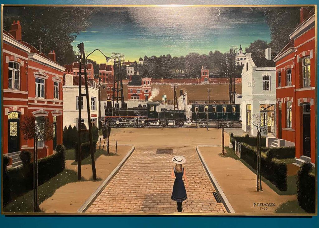 Paul Delvaux, Faubourg, 1960, collection particulière