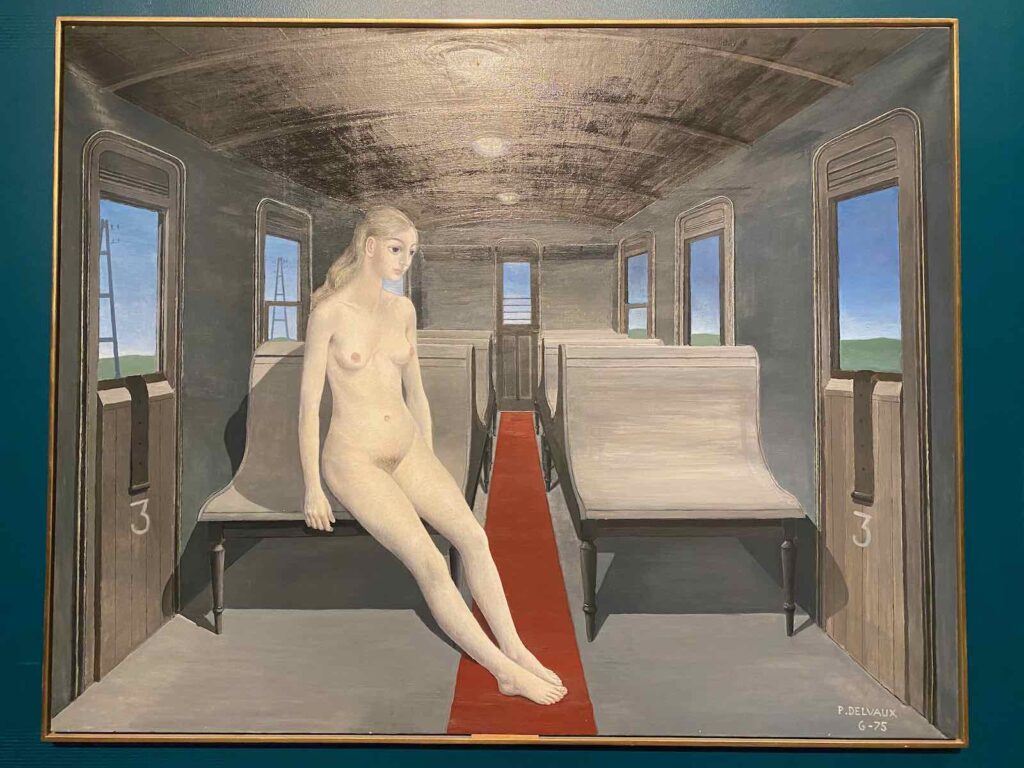 Paul Delvaux, Le Dernier Wagon, 1975, collection Fondation Paul Delvaux