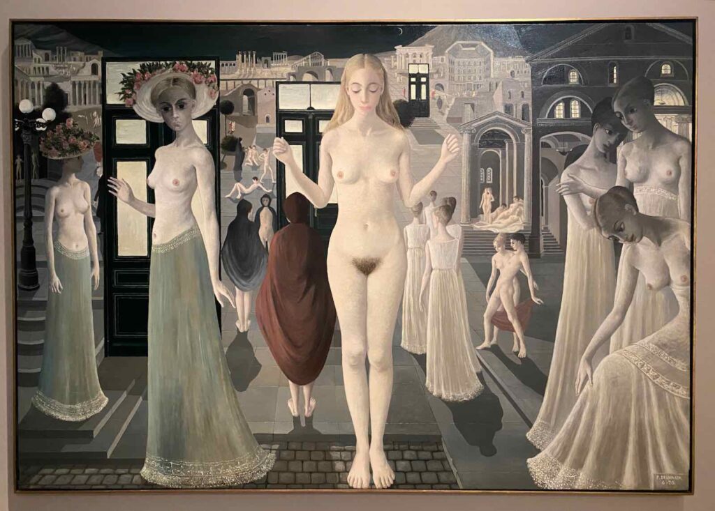 Paul Delvaux, Pompéi, 1970, collection Fondation Paul Delvaux