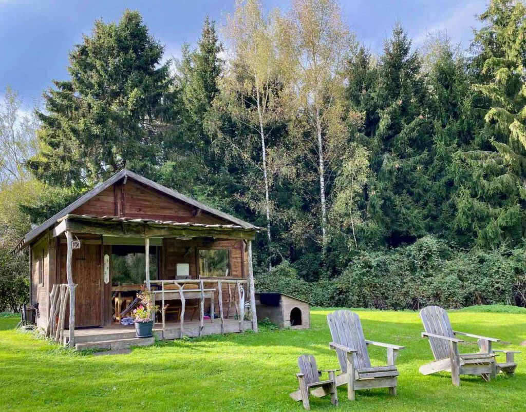 Locquignol-Le-Coeur-de-Mormal-cabane-dans-les-arbres-au-bord-etang